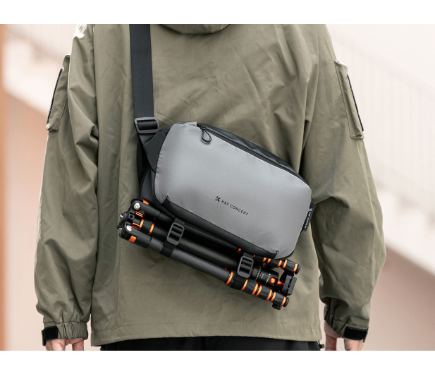 K&F Concept Alpha Sling Bag 10 l - szara - 1550380 - zdjęcie 4